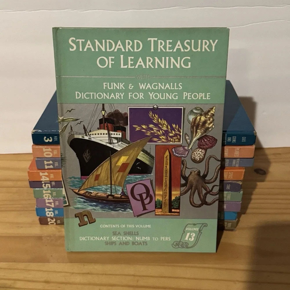 Funk & Wagnalls Standard Treasury of Learning 1960 Vintage Book Set 10 Volumes